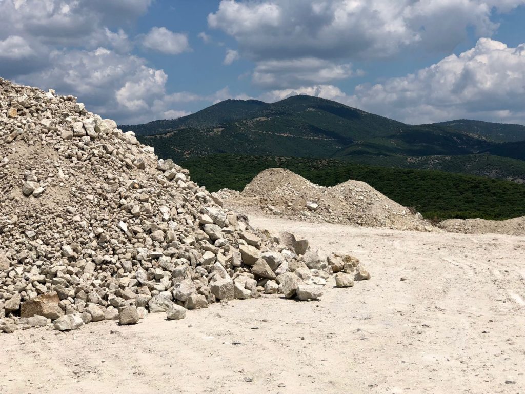 The Greek Thracian Zeolite quarry in Rhodope